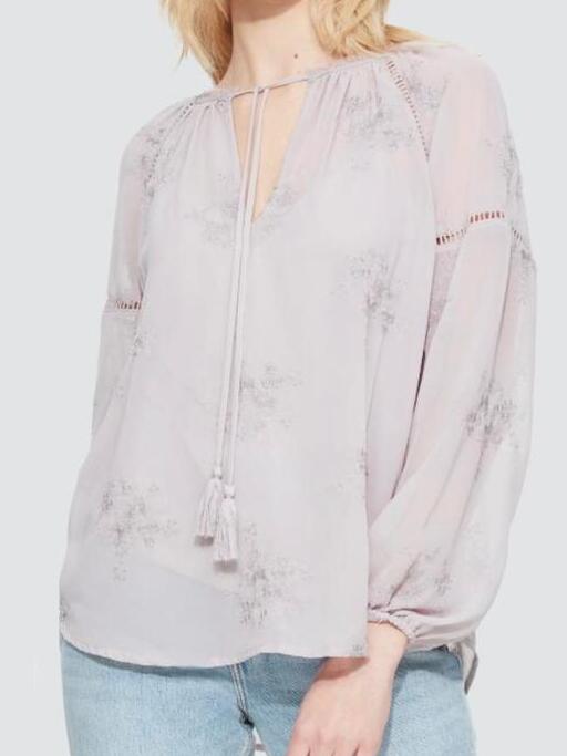 blouse mauve-gris