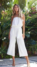 white jumpsuit