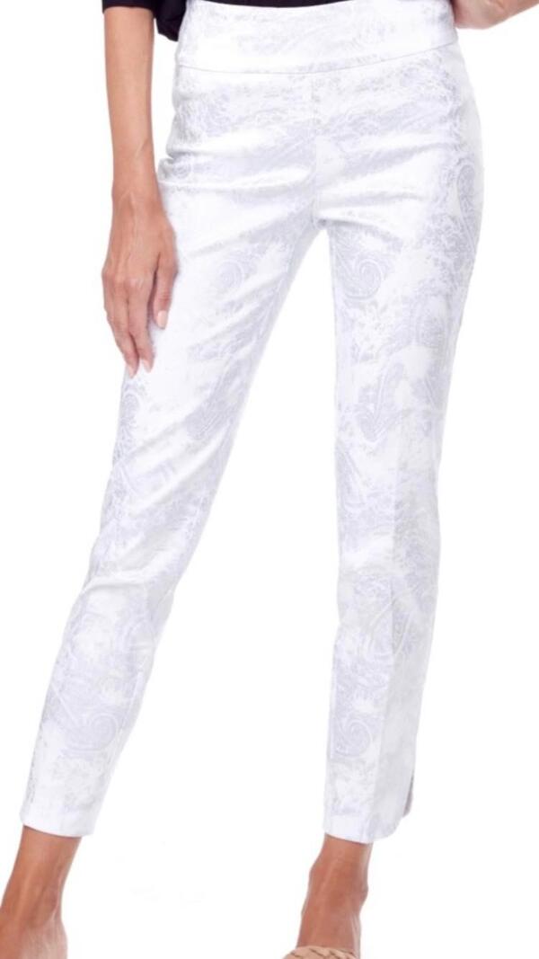  White and silver UP! pants