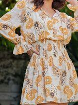 yellow paisley dress 