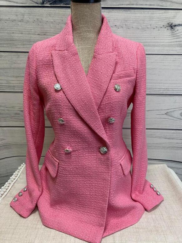 pink jacket 