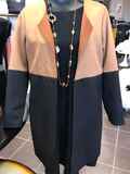 Black and Tan Imitation Suede Jacket